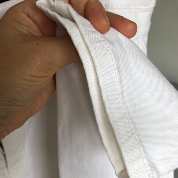 JONES NEW YORK White Lexington Skinny Cropped Jeans Coastal Beach Women's Size 8 - Picture 5 of 15